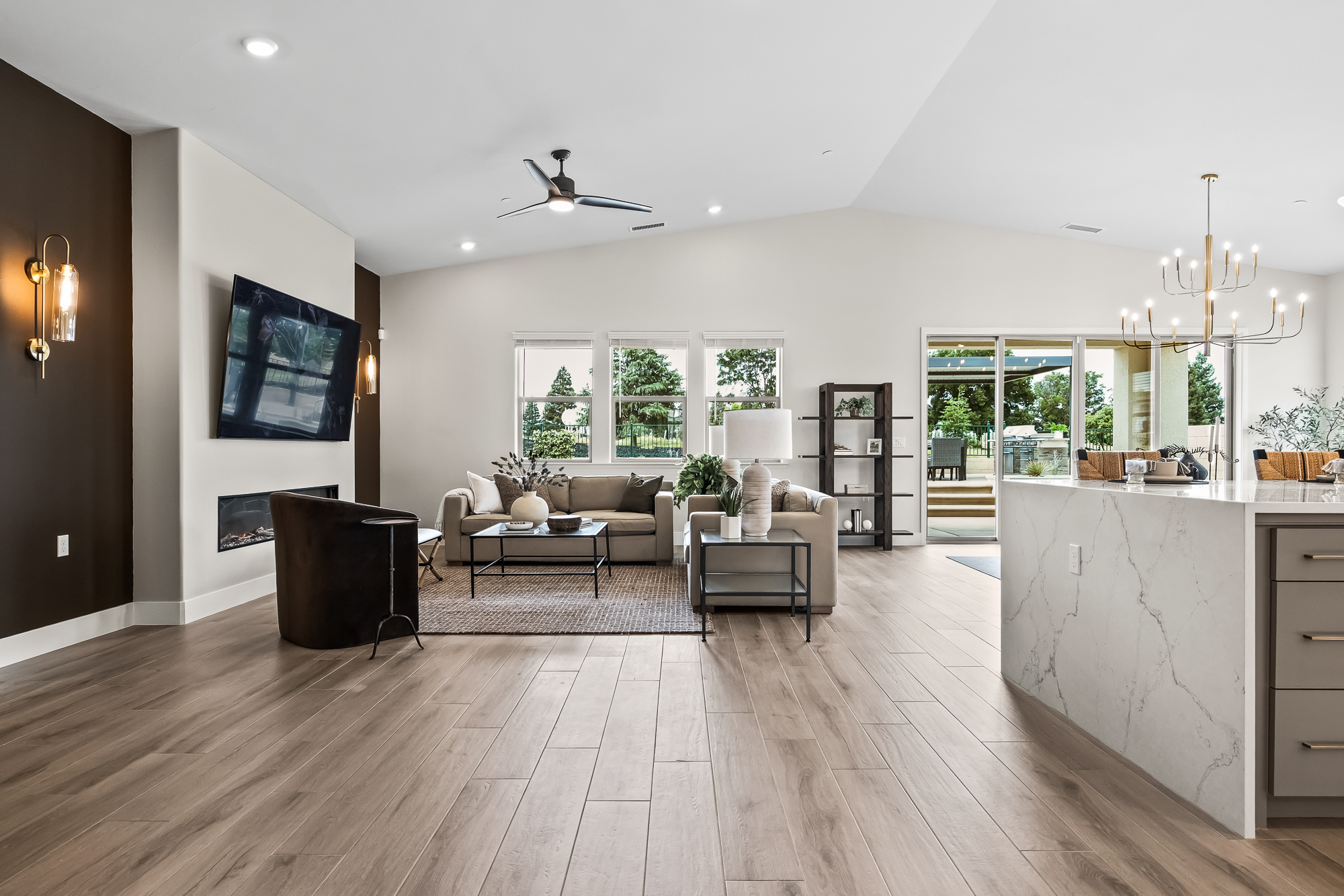 Wide angle of great room