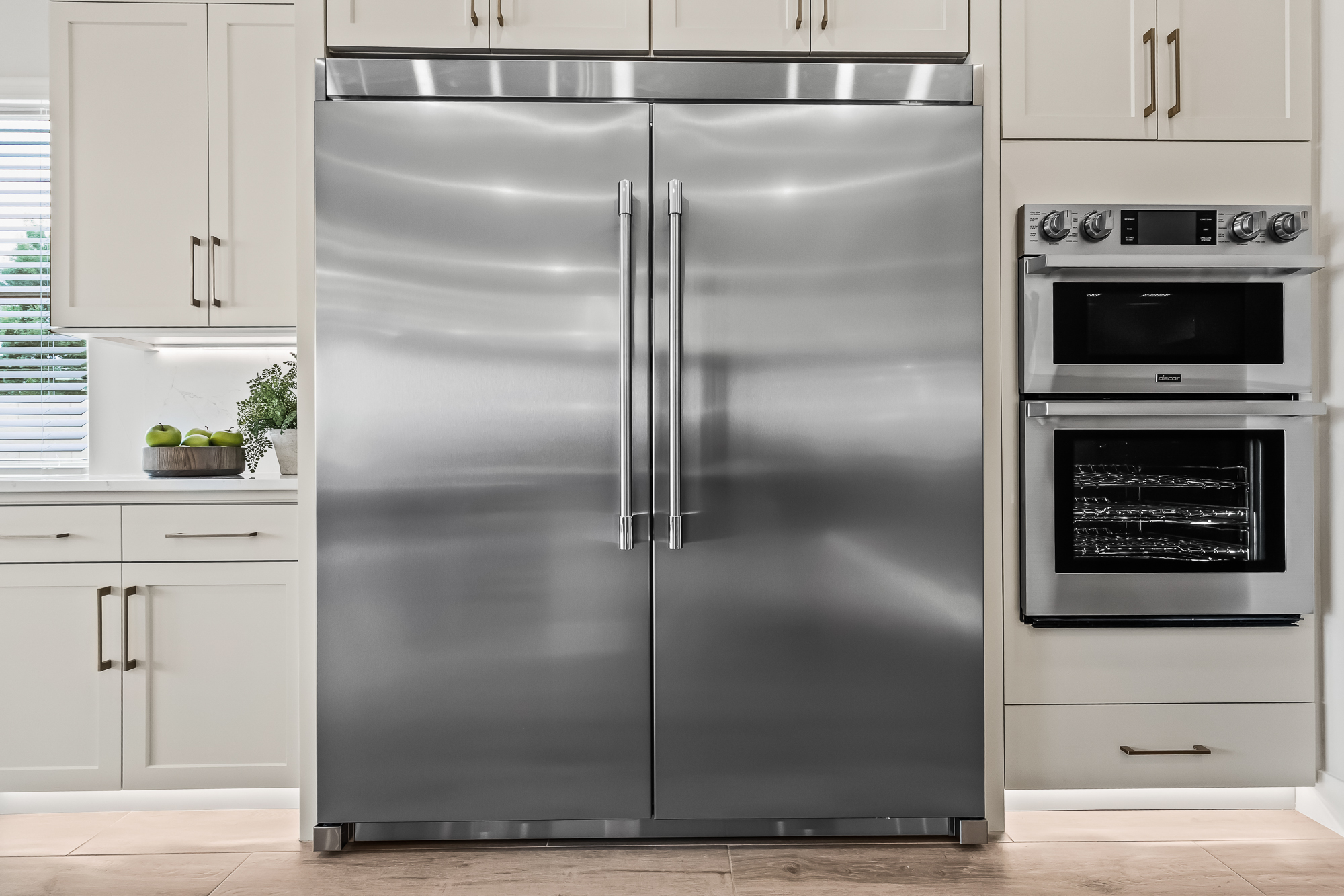 Kitchen close up of refrigerator