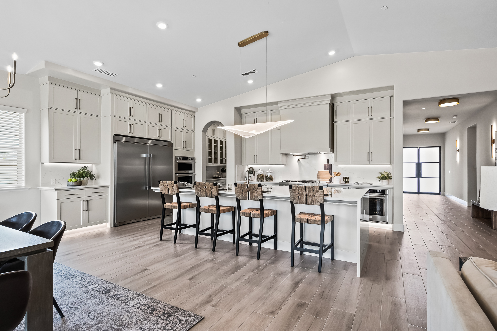 wide angle of kitchen
