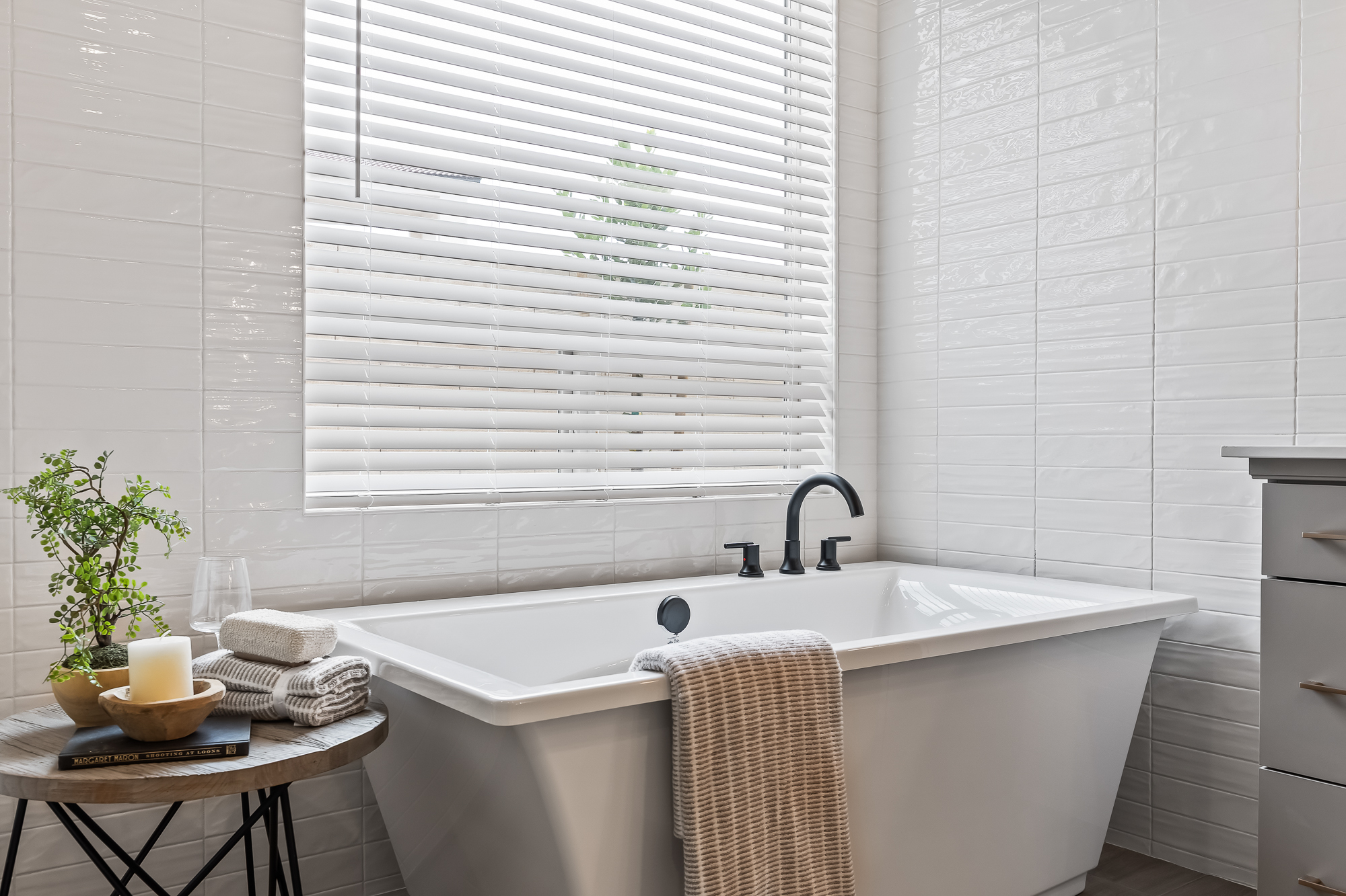 close up angle of owner's bathtub