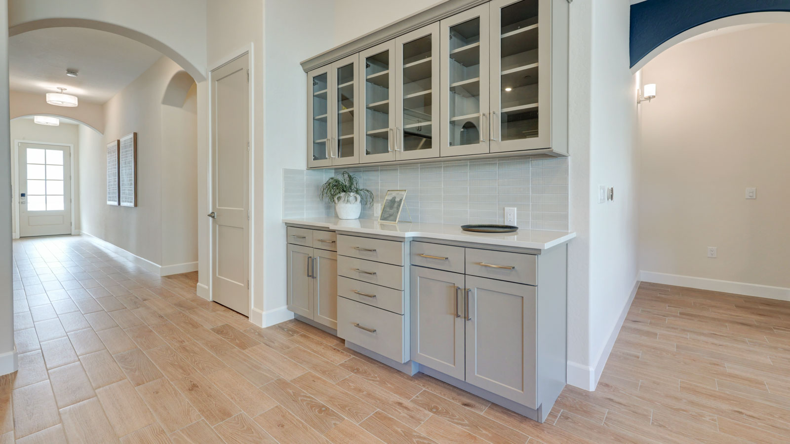 Buffet across from kitchen