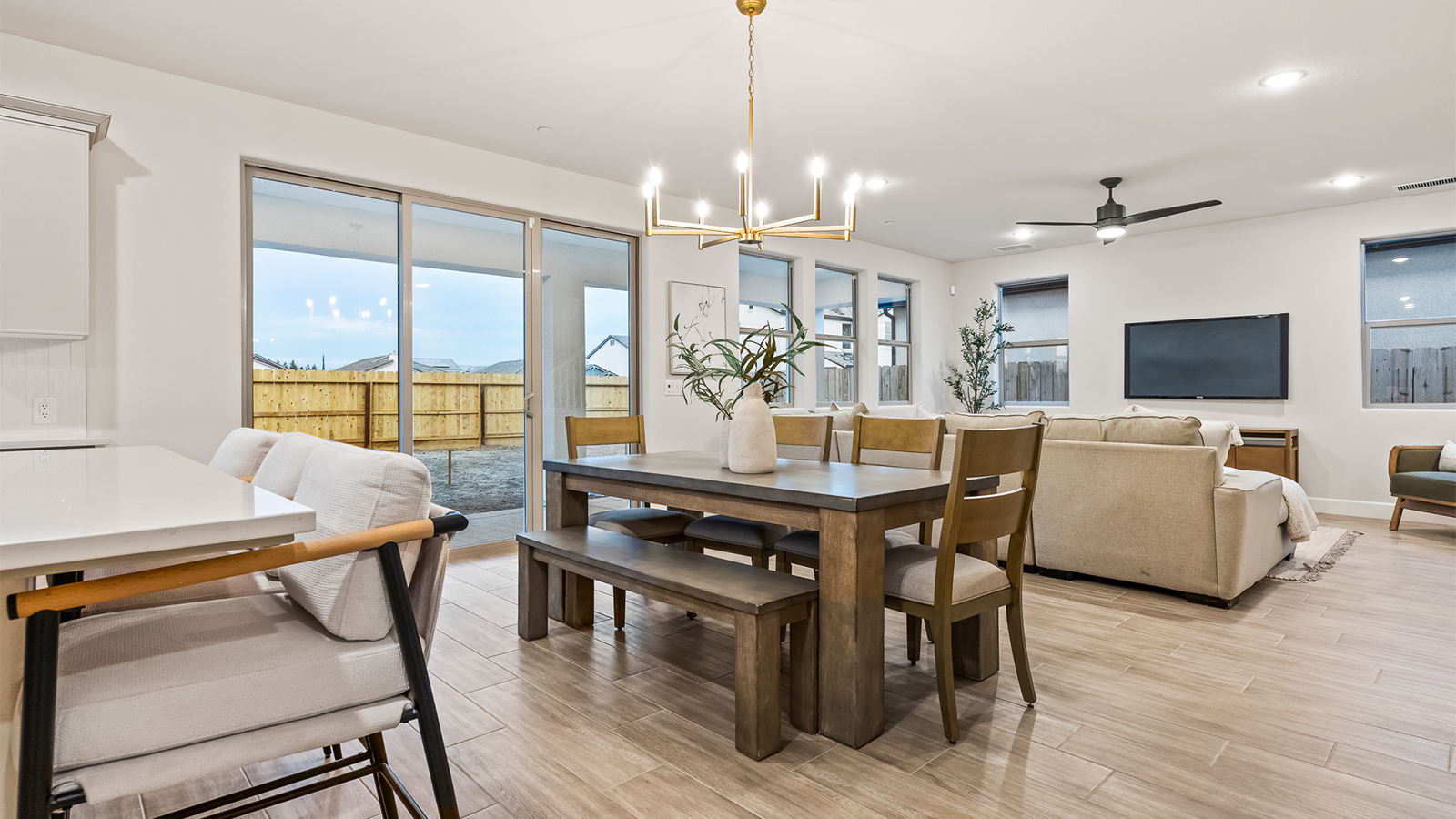 Dining Room and Great Room Wide
