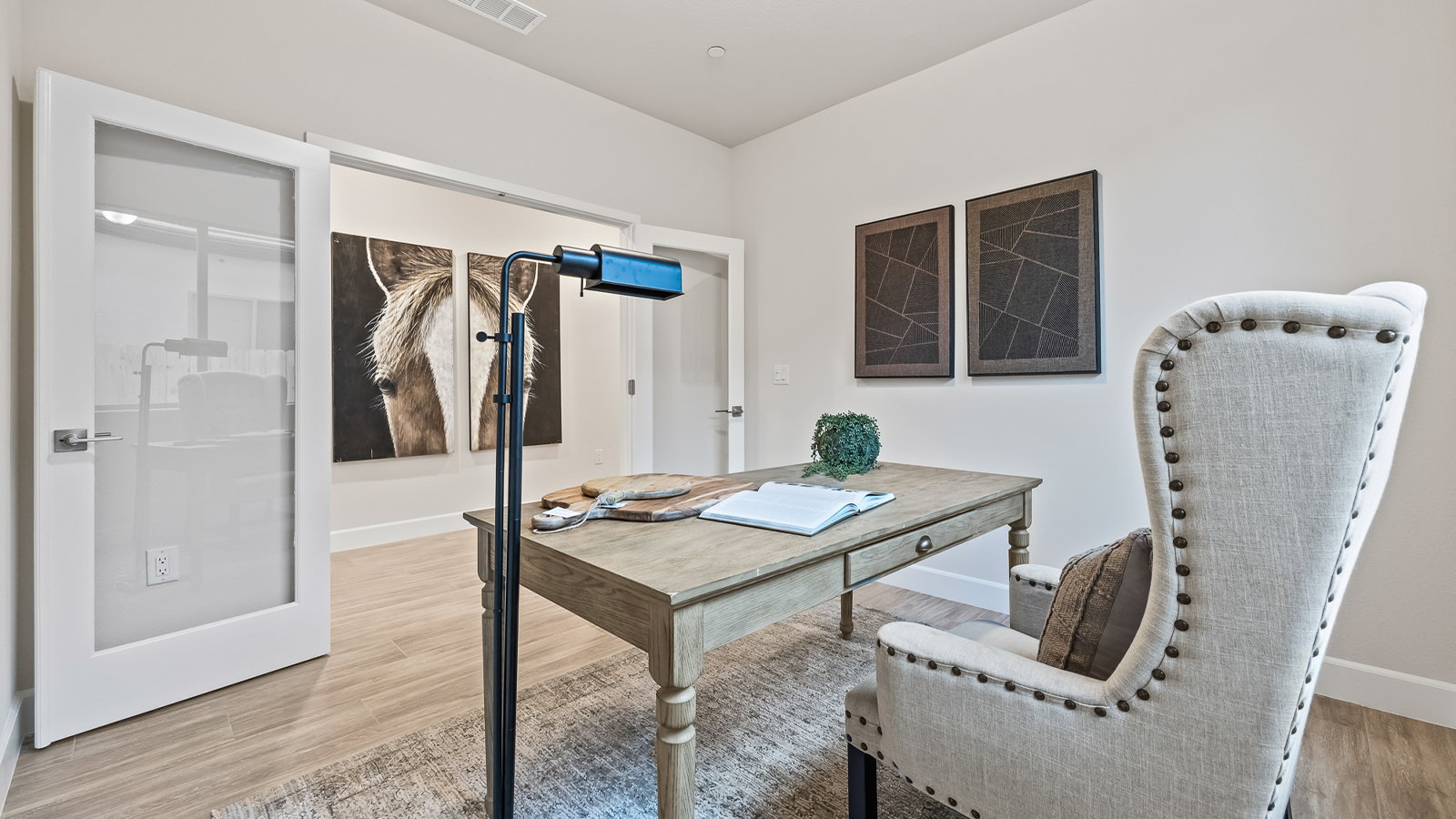 Wide angle of office