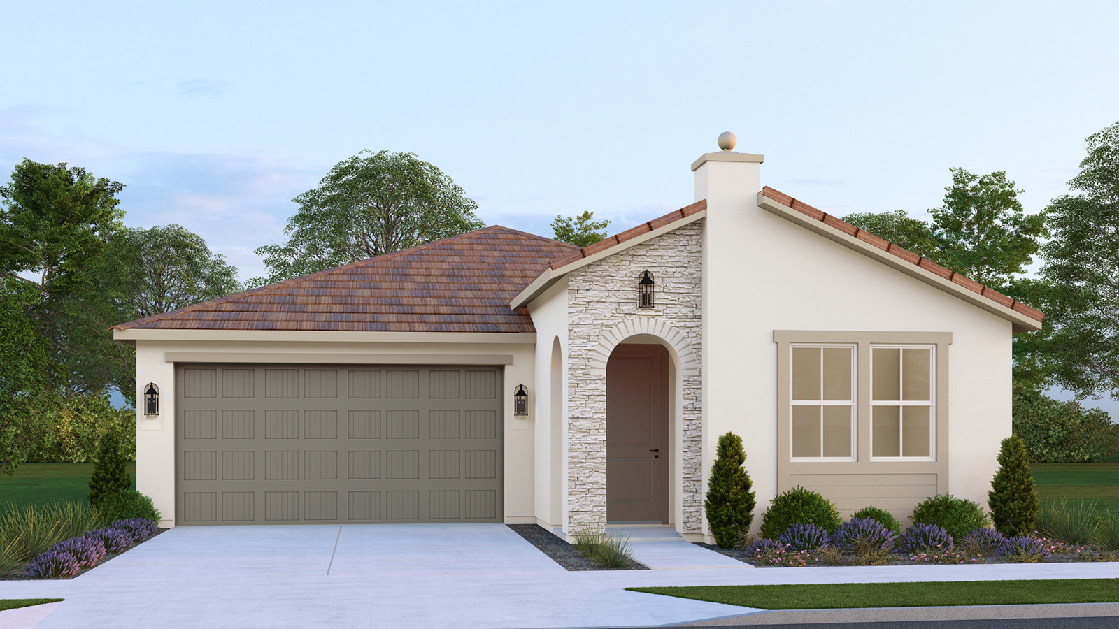 Villa 5 - Modern Spanish with Stone (artist rendering)